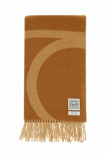 TOTEME Monogram Jacquard Wool Scarf