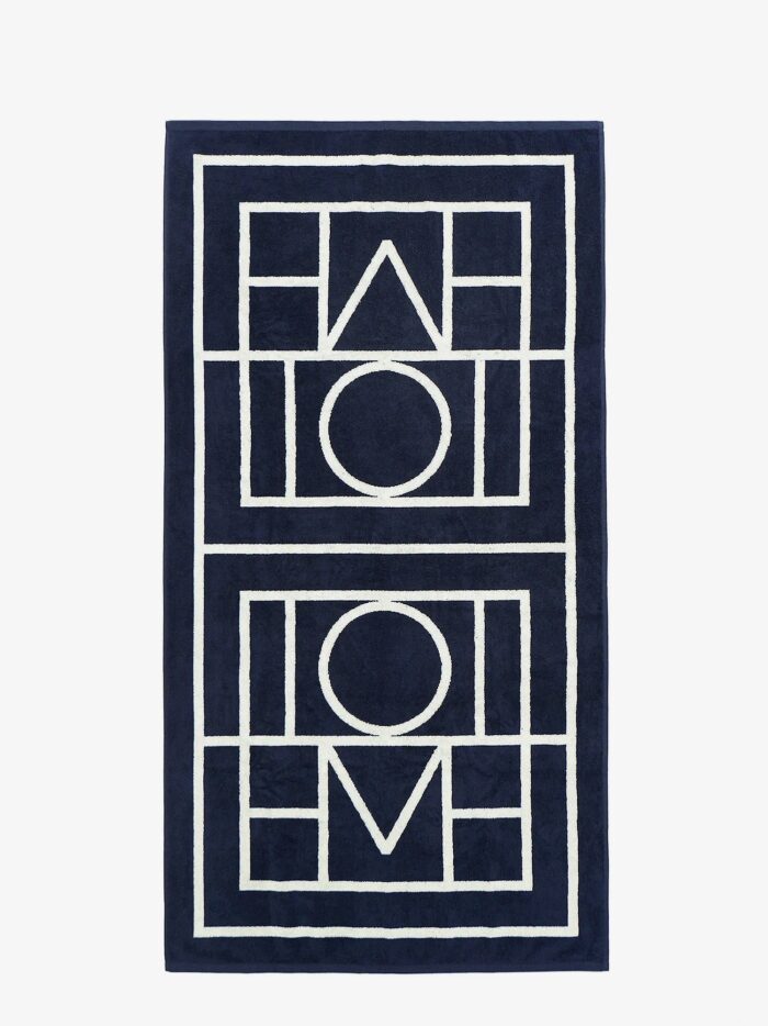 TOTEME Monogram Organic Cotton Beach Towel