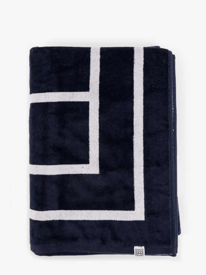 TOTEME Monogram Organic Cotton Beach Towel