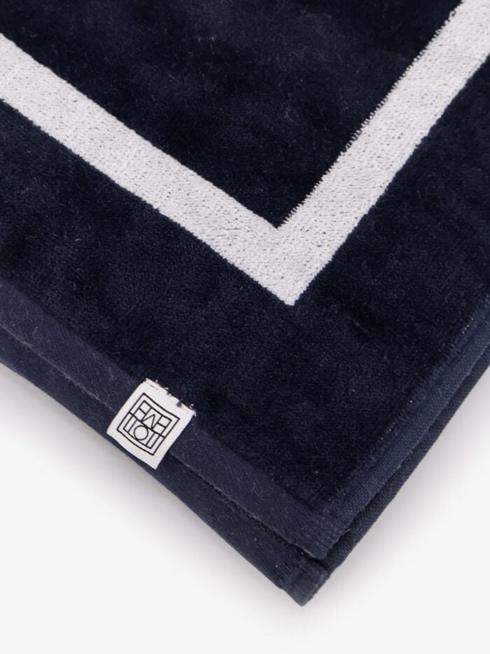 TOTEME Monogram Organic Cotton Beach Towel