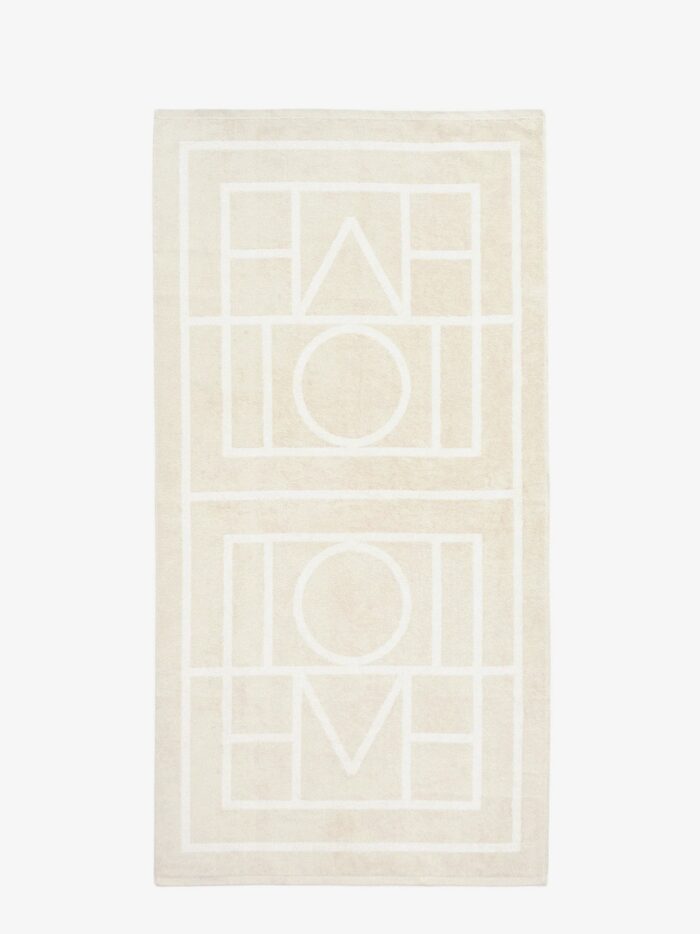 TOTEME Monogram Organic Cotton Beach Towel