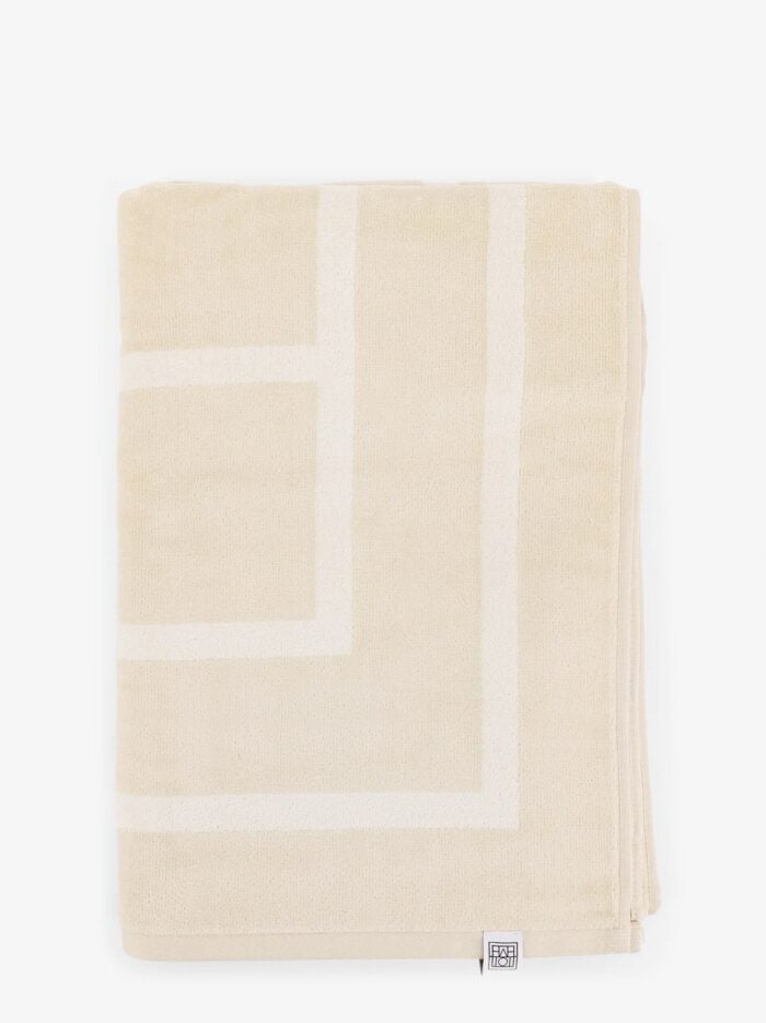 TOTEME Monogram Organic Cotton Beach Towel