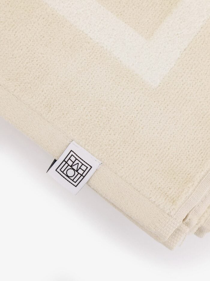 TOTEME Monogram Organic Cotton Beach Towel