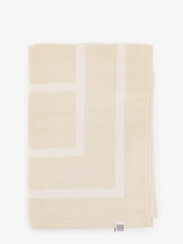 TOTEME Monogram Organic Cotton Beach Towel