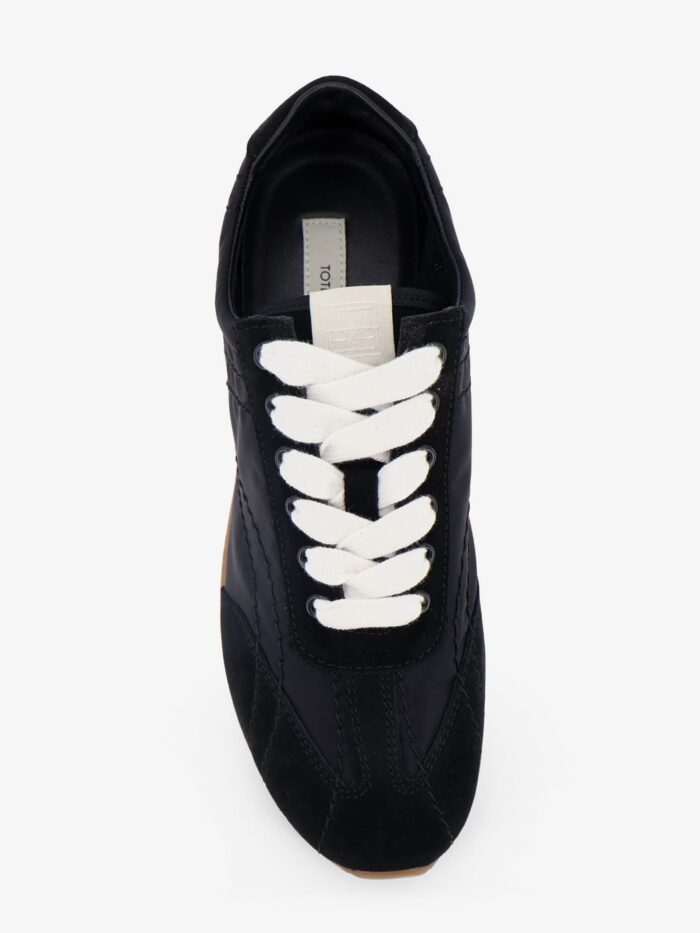 TOTEME Nylon And Suede Sneakers With All-over Stitching