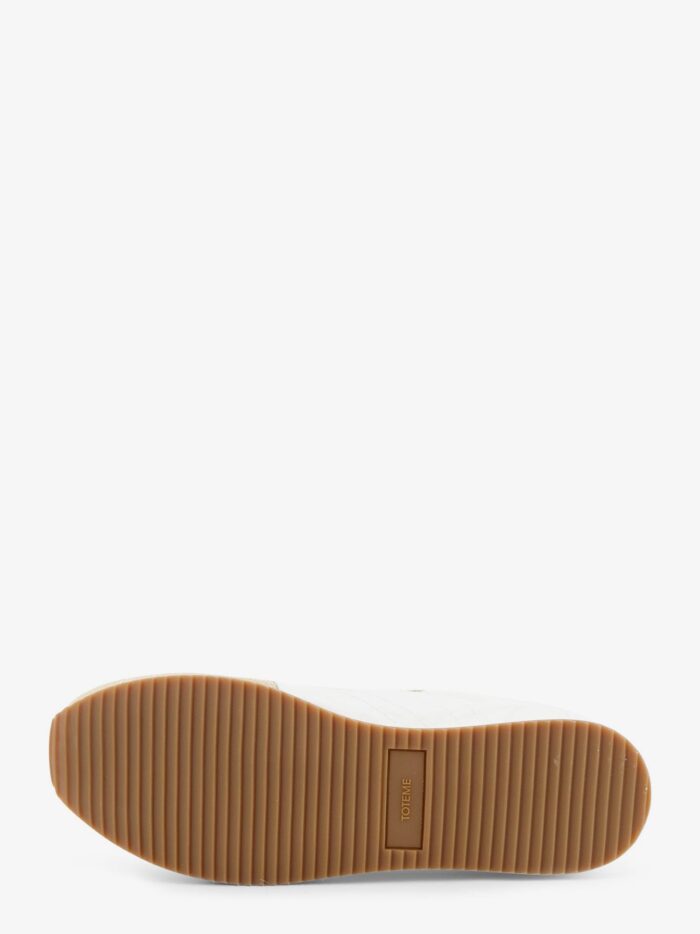 TOTEME Nylon And Suede Sneakers With All-over Stitching Detail