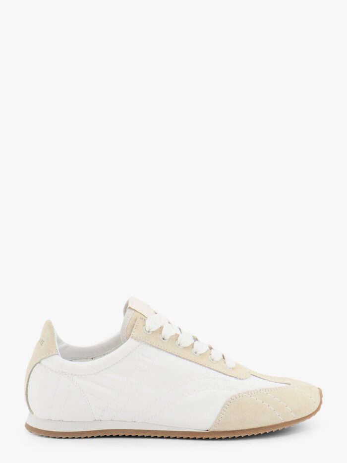 TOTEME Nylon And Suede Sneakers With All-over Stitching Detail