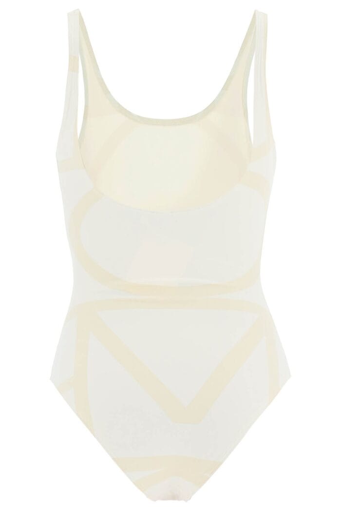 Toteme One Piece Monogram Swimsuit