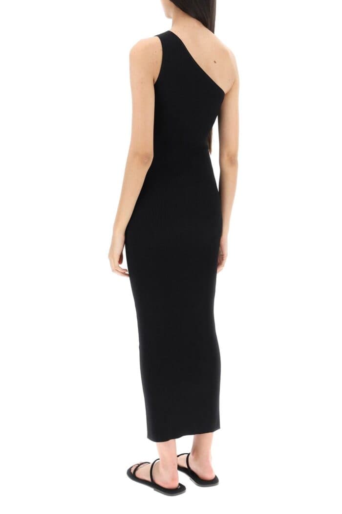 Toteme One-shoulder Maxi Dress In Ribbed Knit