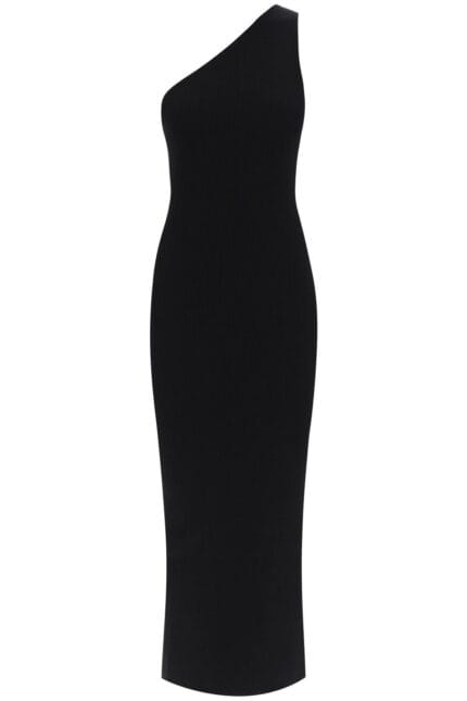 Toteme One-shoulder Maxi Dress In Ribbed Knit