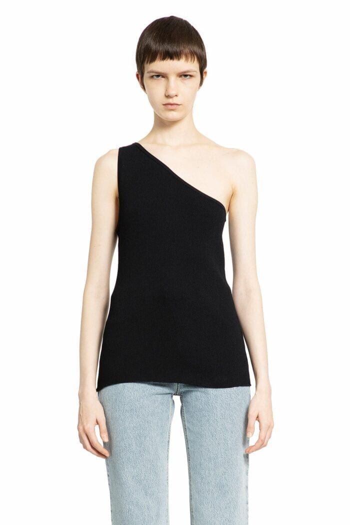 TOTEME One Shoulder Ribbed Top