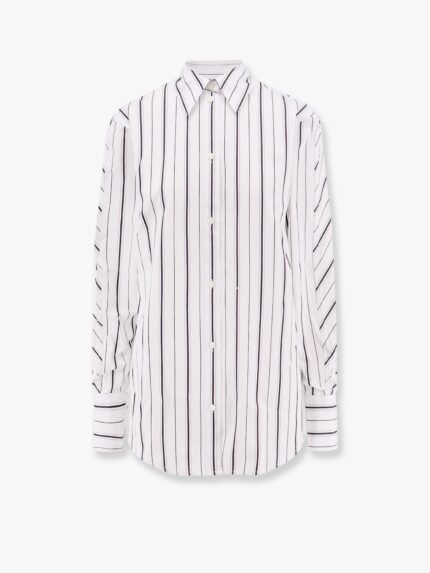 TOTEME Organic Cotton Shirt With Striped Motif