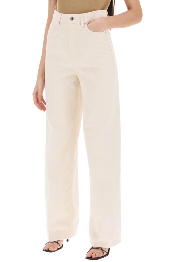 TOTEME Organic Cotton Wide Leg Jeans.