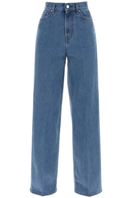 TOTEME Organic Cotton Wide Leg Jeans.