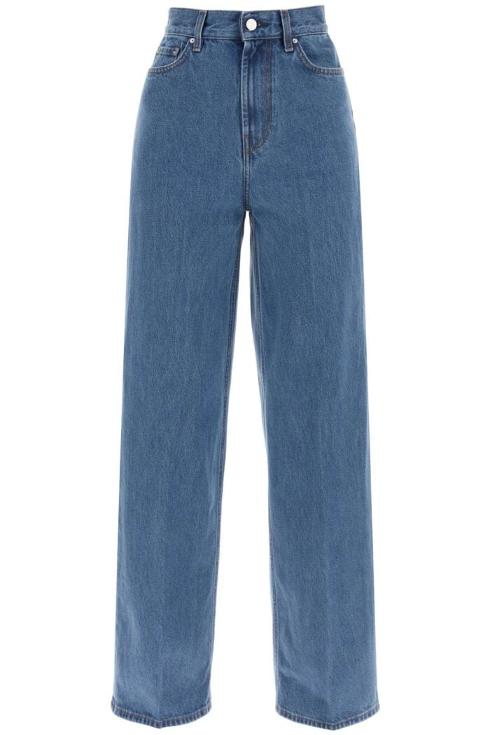 TOTEME Organic Cotton Wide Leg Jeans.