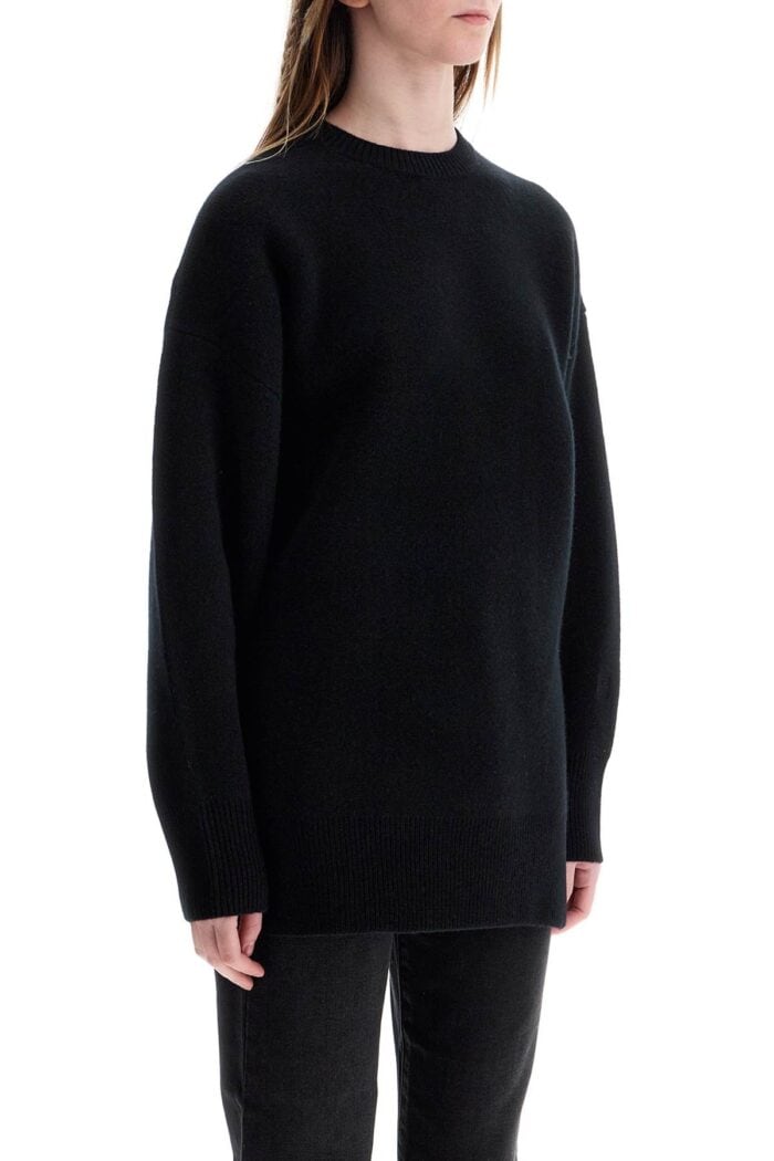 TOTEME Oversized Black Wool And Cashmere Sweater