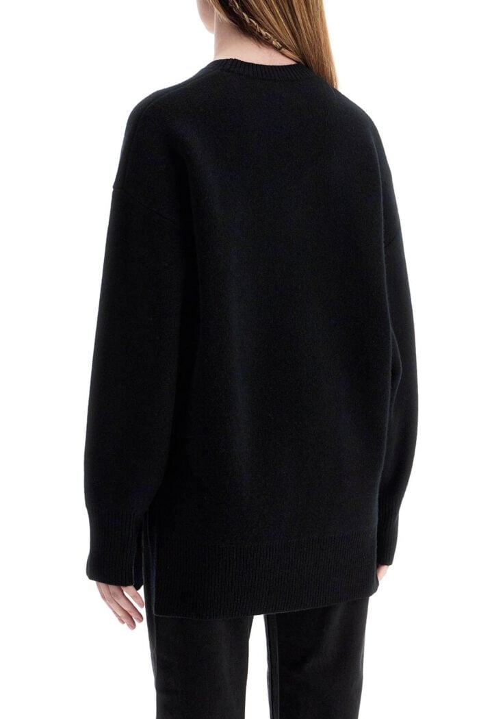 TOTEME Oversized Black Wool And Cashmere Sweater