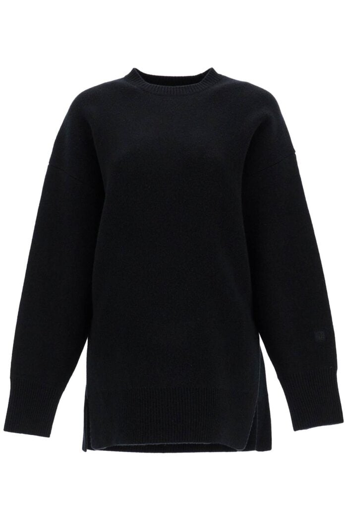 TOTEME Oversized Black Wool And Cashmere Sweater