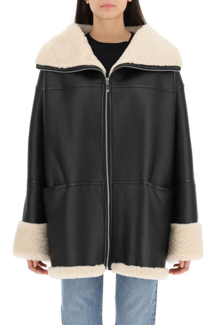 TOTEME Oversized Shearling Jacket