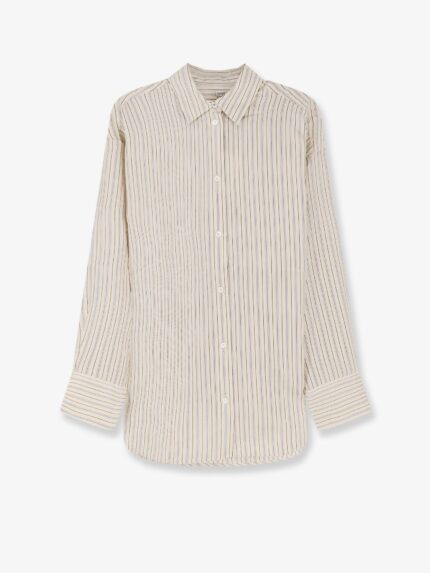 TOTEME Oversized Striped Silk Shirt