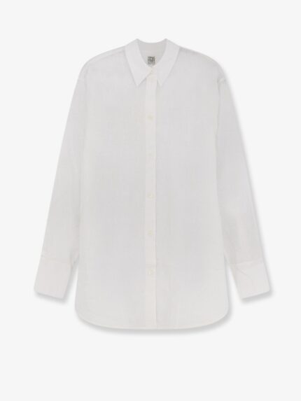 TOTEME Oversized Summer Cotton And Linen Shirt