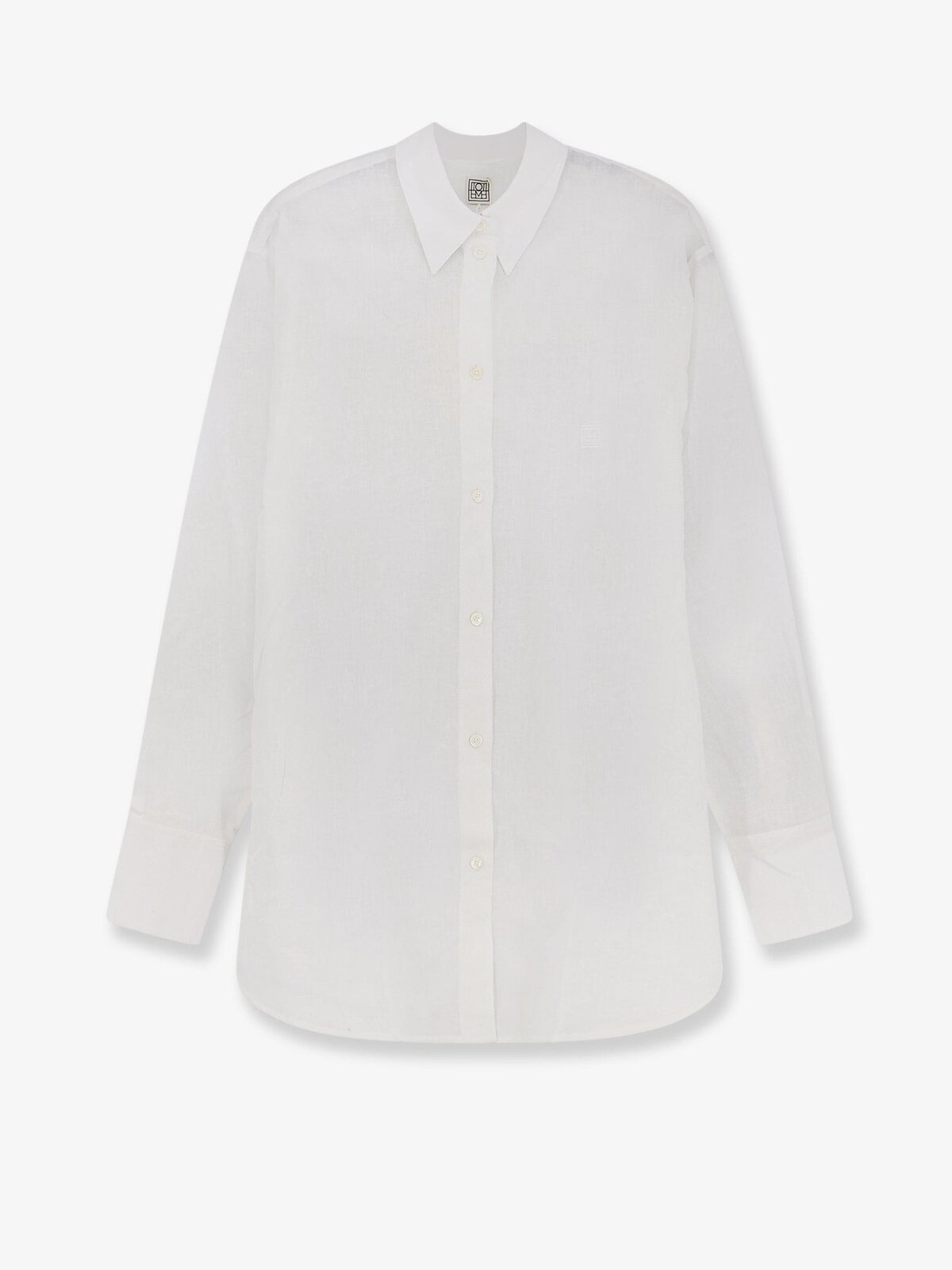 TOTEME Oversized Summer Cotton And Linen Shirt