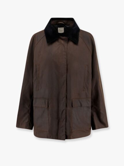 TOTEME Oversized Waxed Cotton Country Jacket