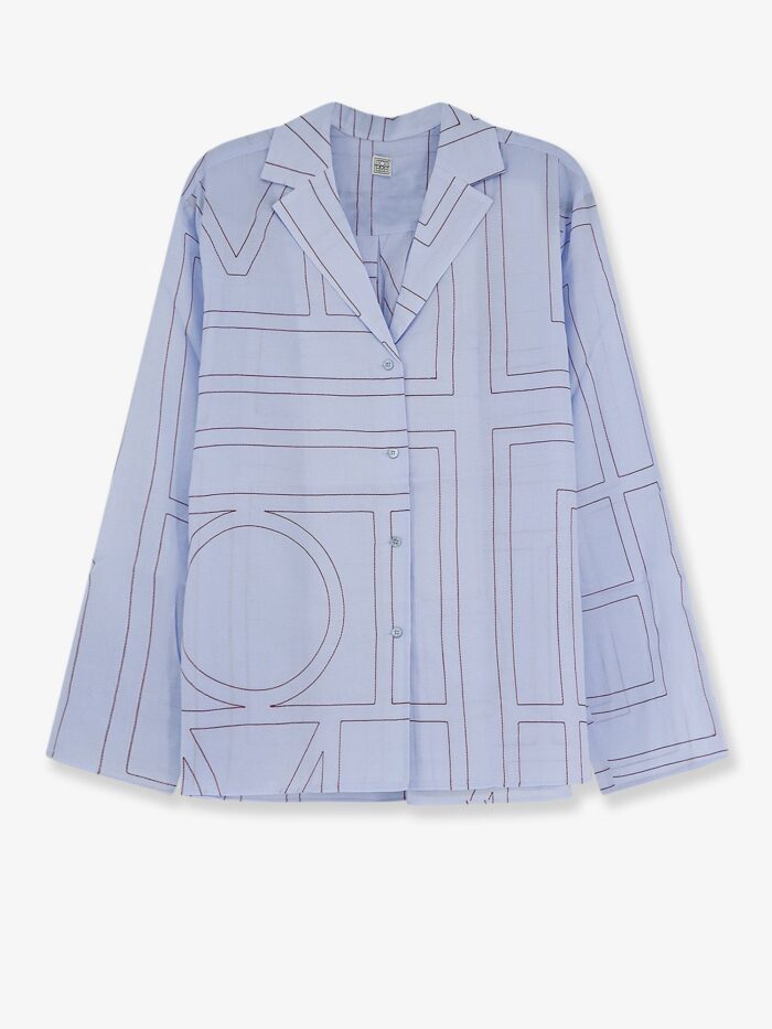 toteme pajamas cotton blend shirt TOTEME Pajamas Cotton Blend Shirt