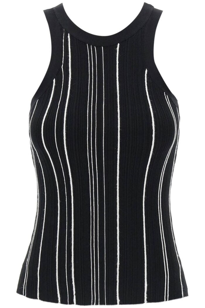 TOTEME Ribbed Knit Tank Top With Spaghetti