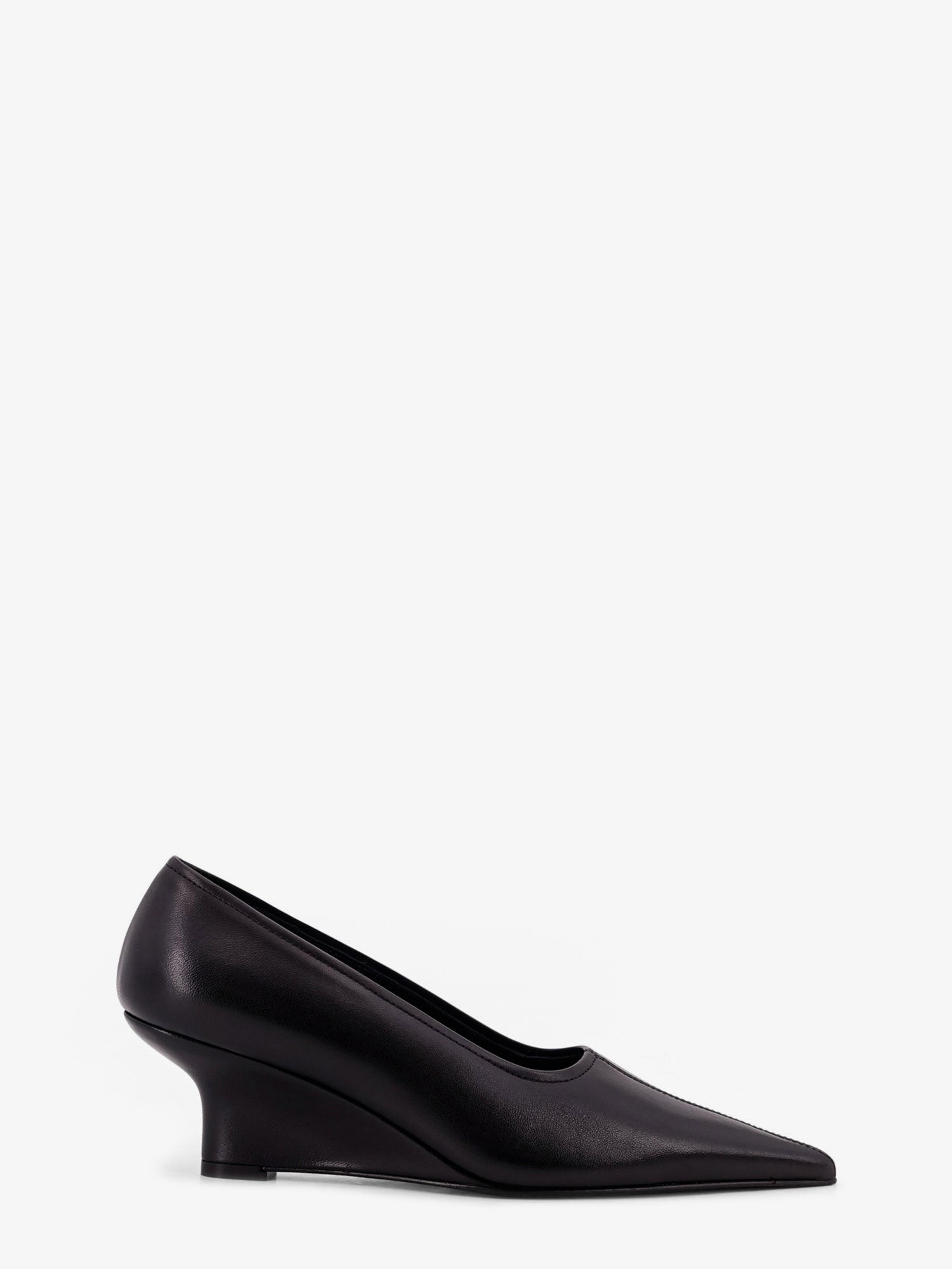 TOTEME Sharp Wedge Leather Pump With Croco Motif