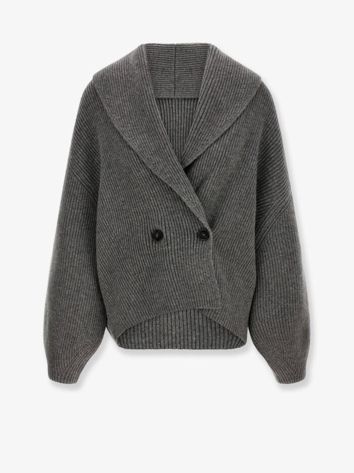 TOTEME Shawl-Lapel Wool Cardigan