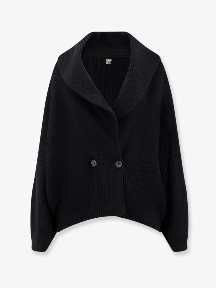 TOTEME Shawl-Lapel Wool Cardigan