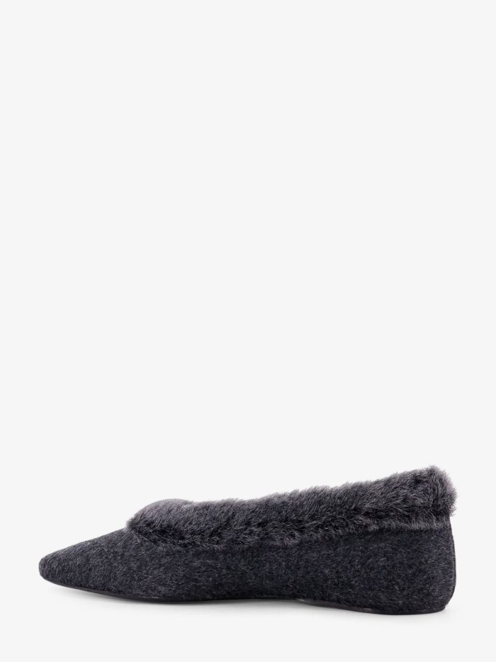 TOTEME Shearling Edge Wool Ballerinas