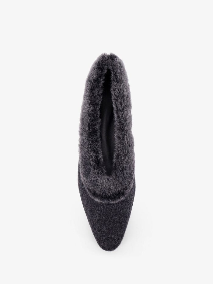 TOTEME Shearling Edge Wool Ballerinas