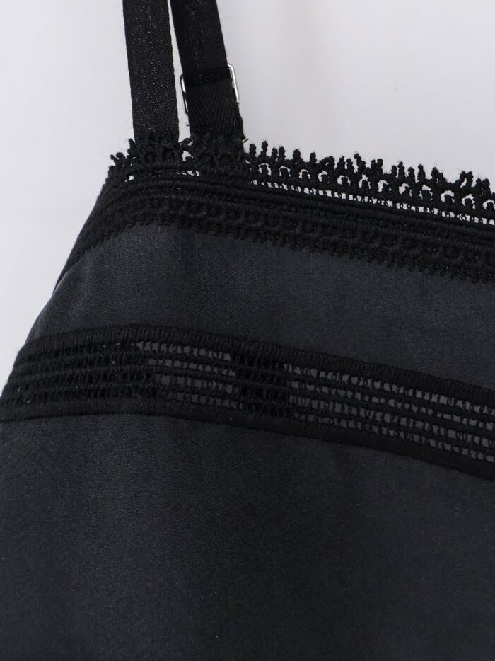 TOTEME Short Silk Dress With All-over Monogram