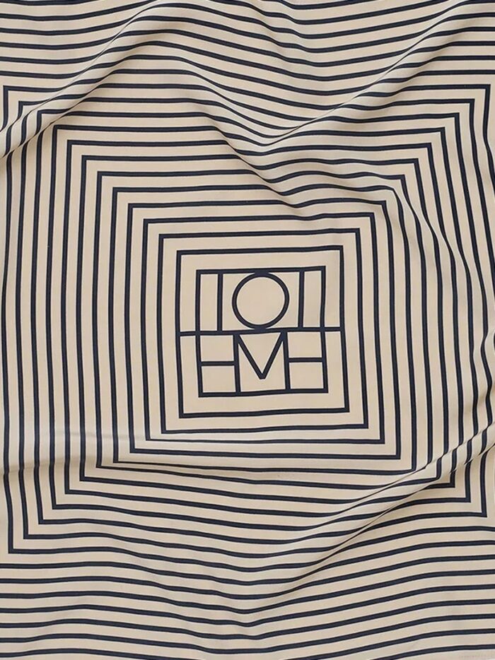 TOTEME Signature Monogram Silk Foulard