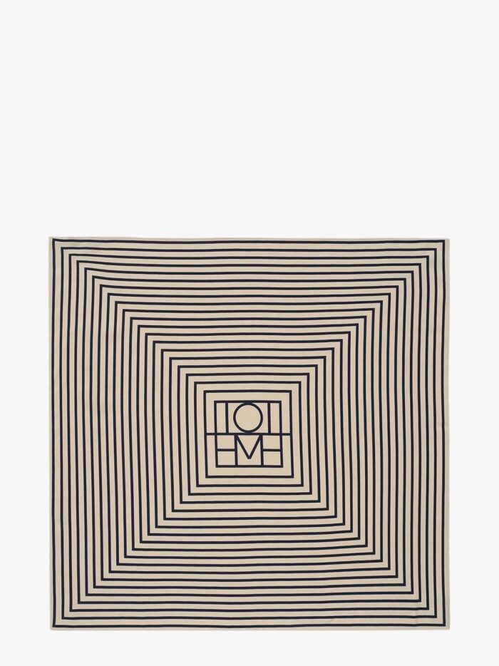 TOTEME Signature Monogram Silk Foulard
