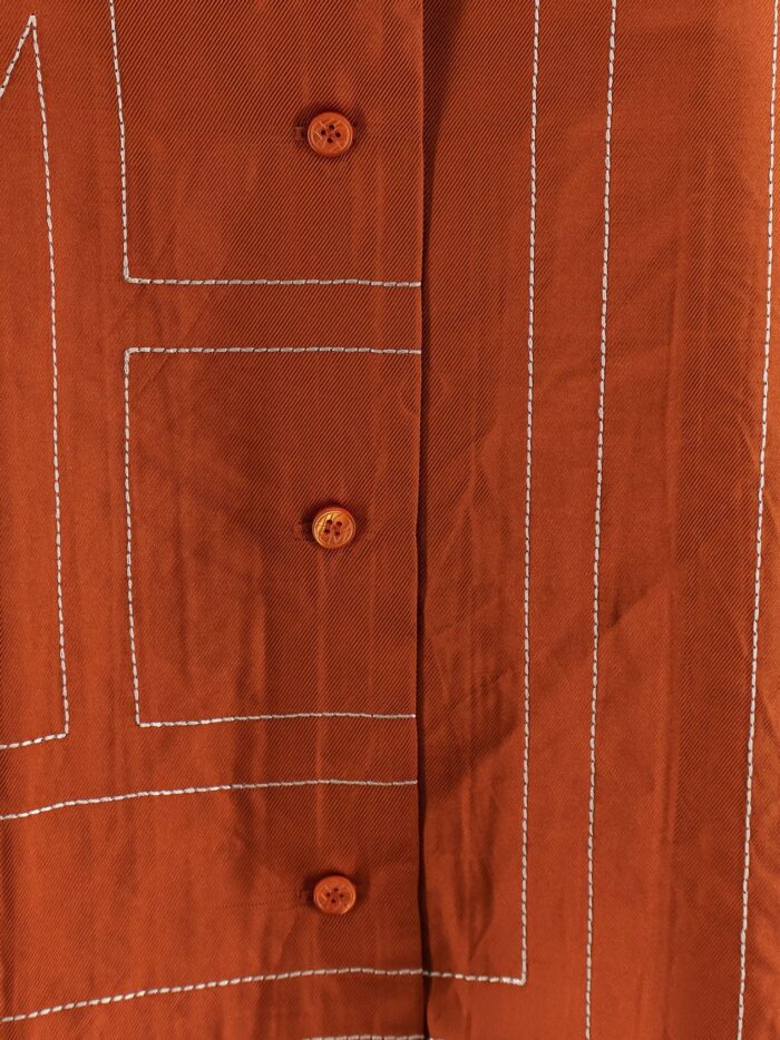 TOTEME Silk Shirt With Monogram Logo Embroidery