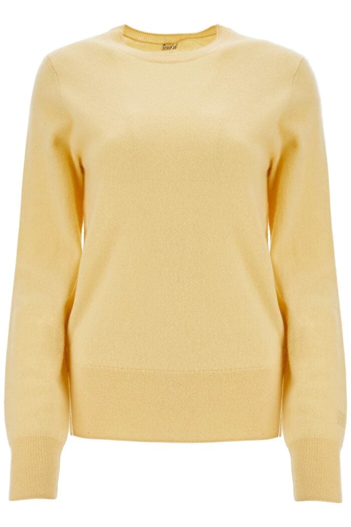 TOTEME Soft Yellow Cashmere Sweater Crew Neck