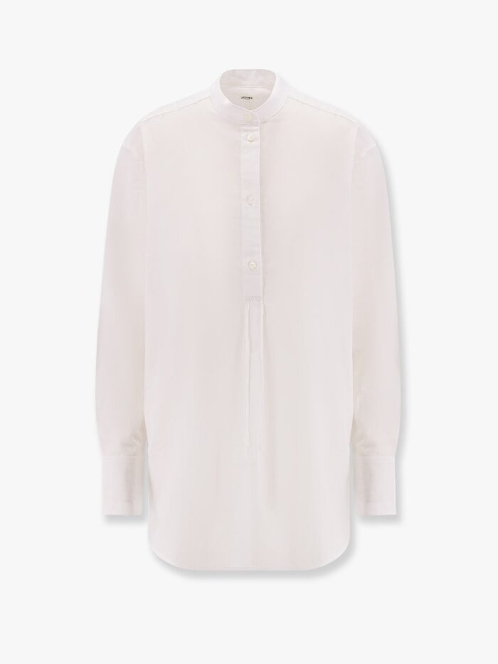 TOTEME Stand Collar Organic Cotton Shirt