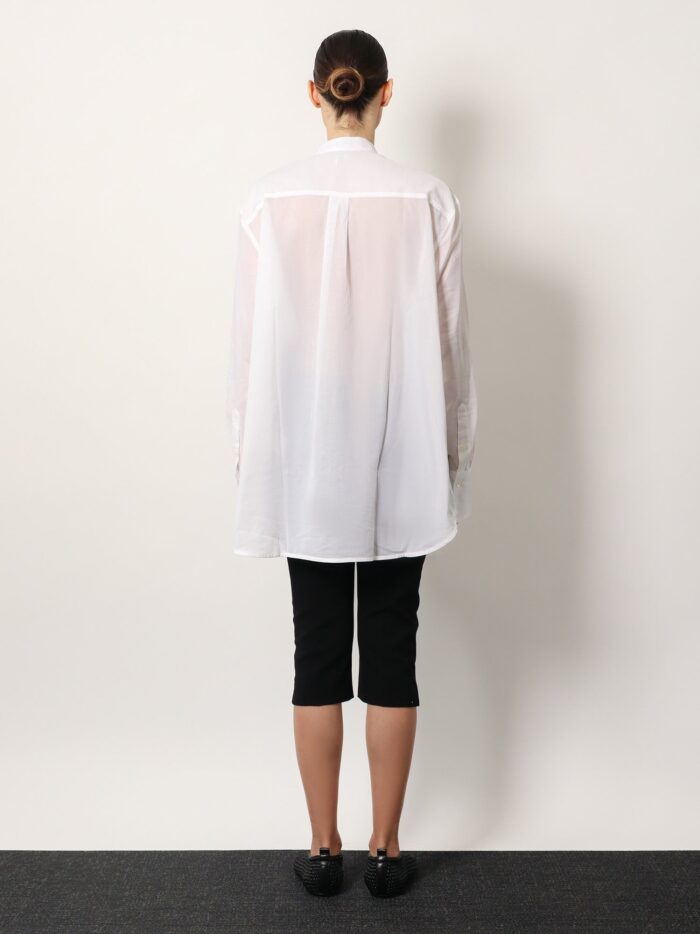 TOTEME Stand Collar Organic Cotton Shirt