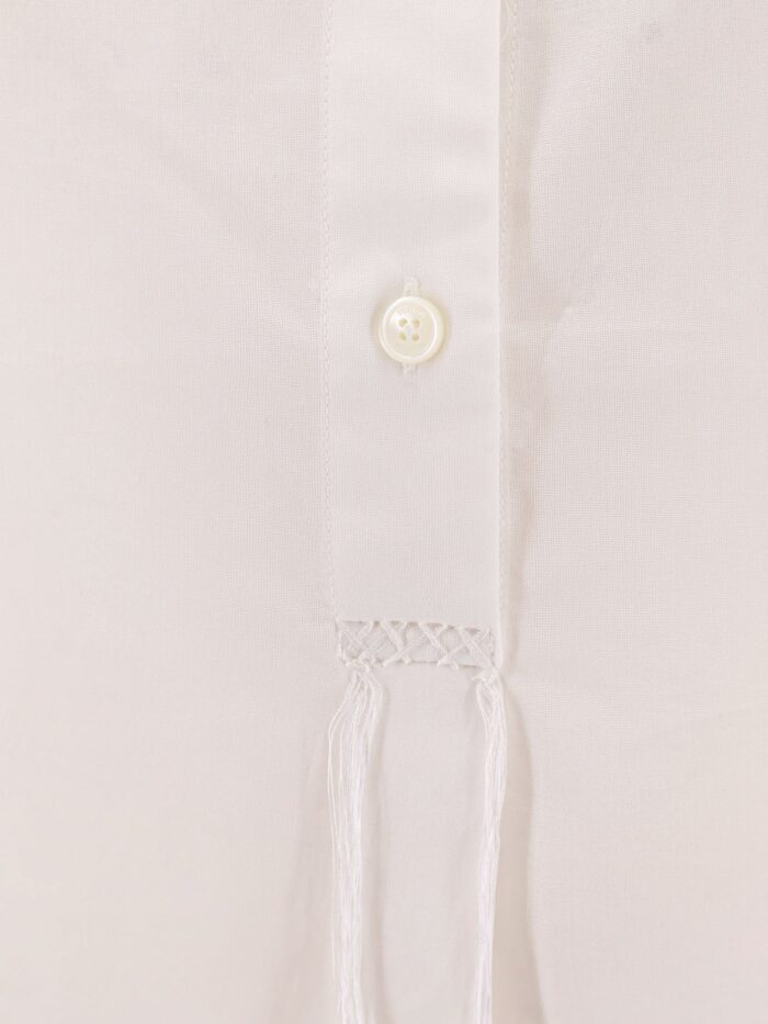 TOTEME Stand Collar Organic Cotton Shirt