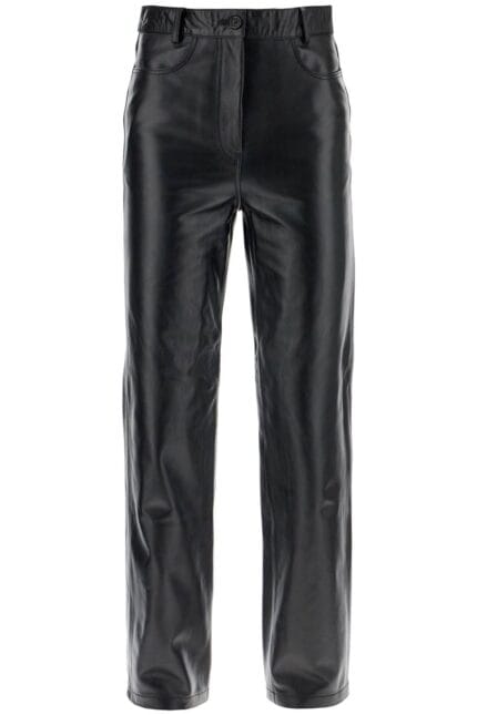 TOTEME Straight Leather Pants For Men