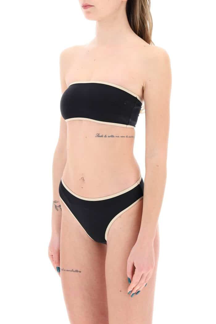 TOTEME Strapless Bikini Top With Contrasting Edges