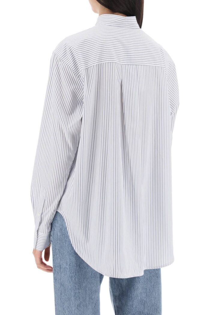 Toteme Striped Cotton Lyocell Shirt