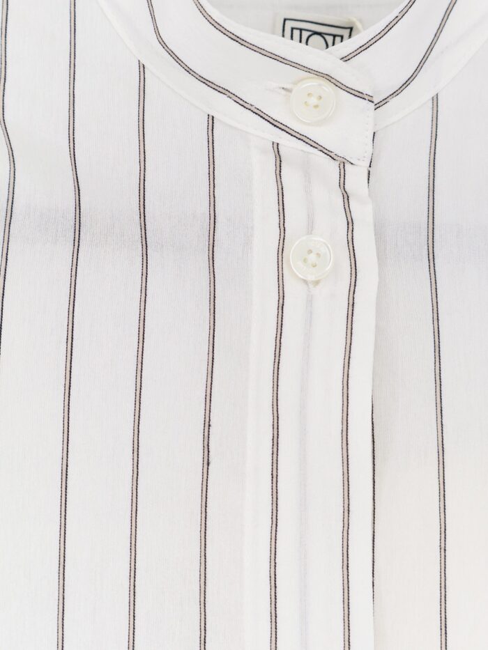 TOTEME Striped Summer Viscose, Silk And Cotton Dress