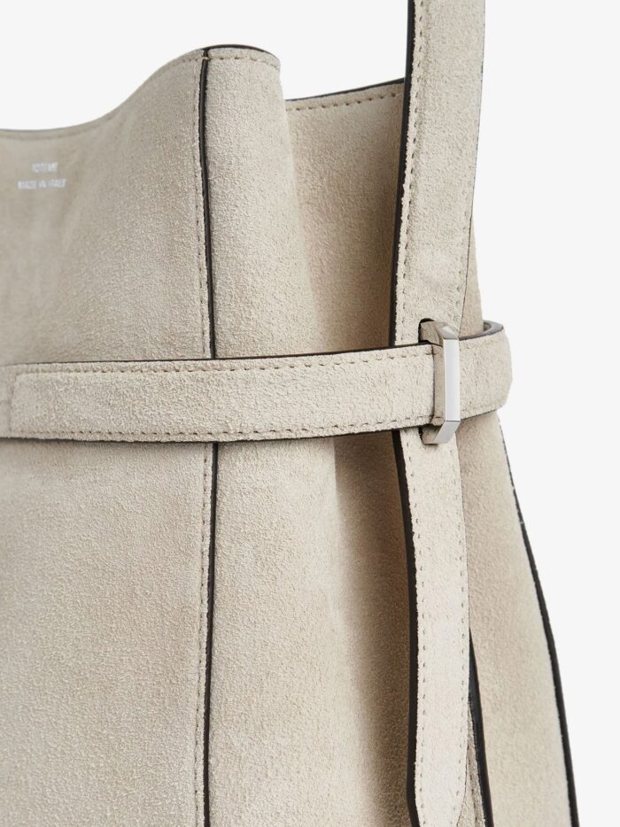 toteme suede belted bucket bag TOTEME Suede Belted Bucket Bag