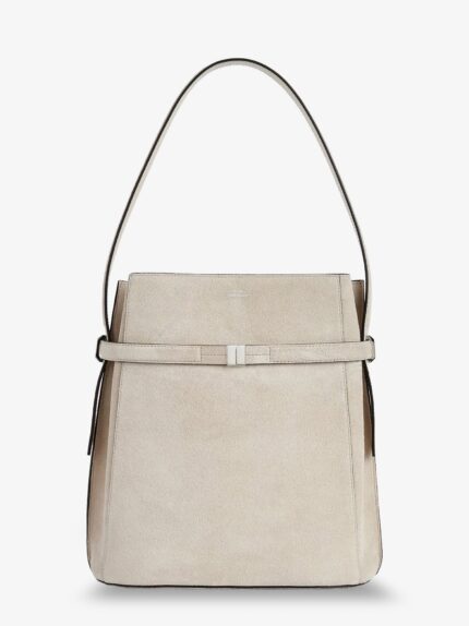 TOTEME Suede Belted Bucket Bag