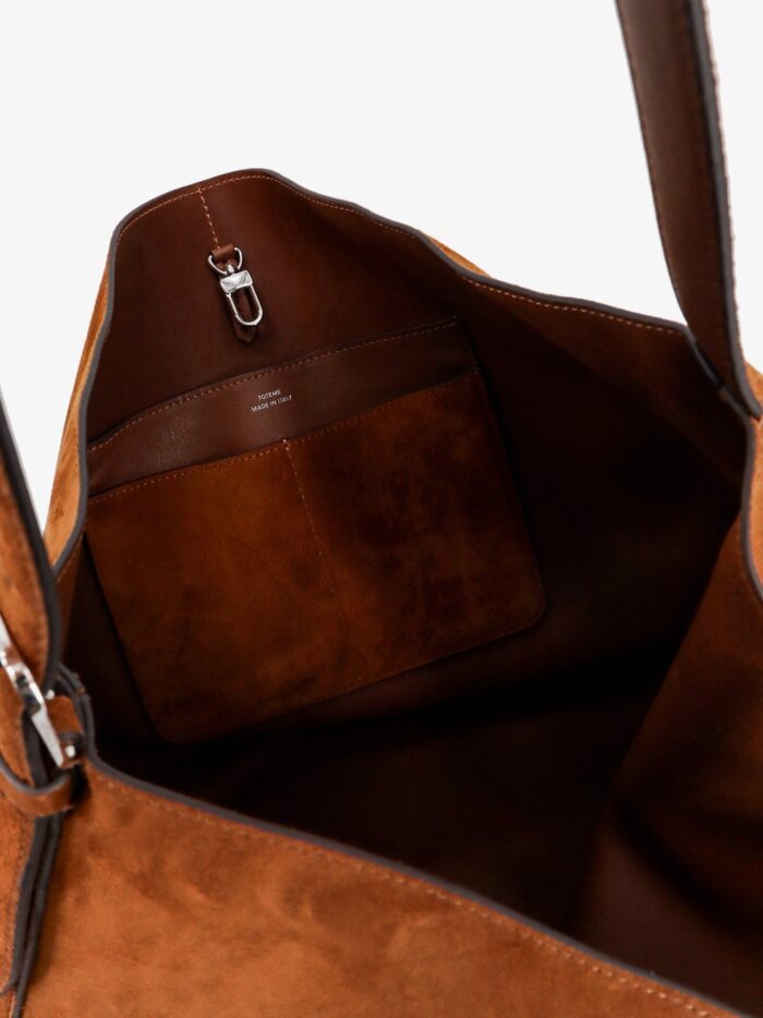 TOTEME Suede Belted Tote Shoulder Bag