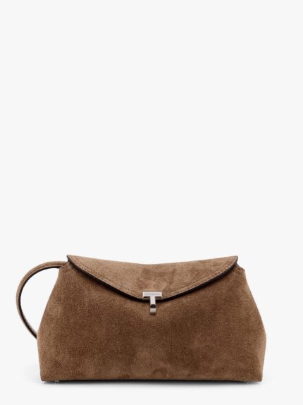 TOTEME Suede T-Lock Clutch